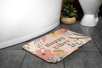 Tapis salle de bain Motif floral