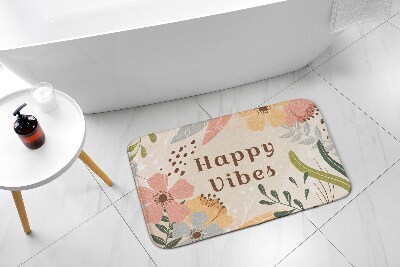 Tapis salle de bain Motif floral
