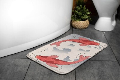 Tapis de bain Poisson carpe
