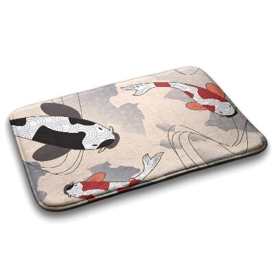 Tapis salle de bain Poisson koï