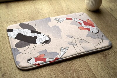 Tapis salle de bain Poisson koï