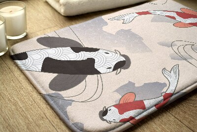 Tapis salle de bain Poisson koï