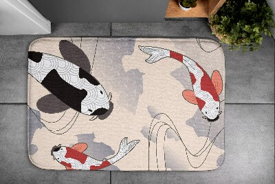 Tapis salle de bain Poisson koï