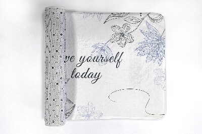 Tapis bain Fleurs minimalistes
