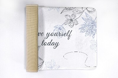 Tapis bain Fleurs minimalistes