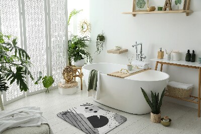 Tapis bain Motifs géométriques