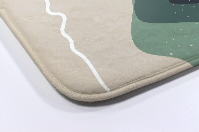 Tapis salle de bain Motif géométrique