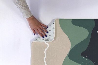 Tapis salle de bain Motif géométrique