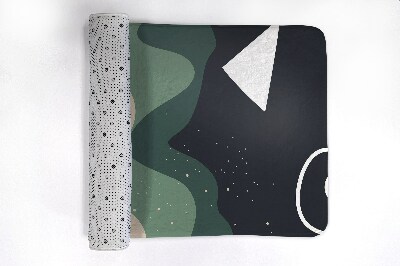 Tapis salle de bain Motif géométrique