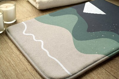 Tapis salle de bain Motif géométrique