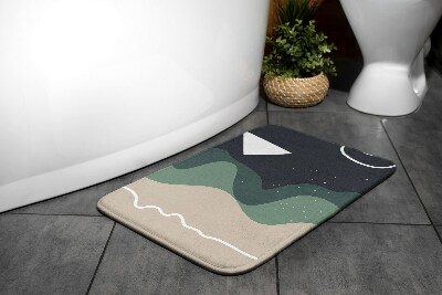Tapis salle de bain Motif géométrique