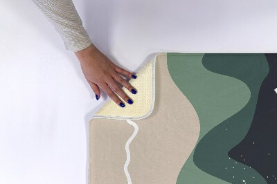 Tapis salle de bain Motif géométrique