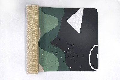 Tapis salle de bain Motif géométrique