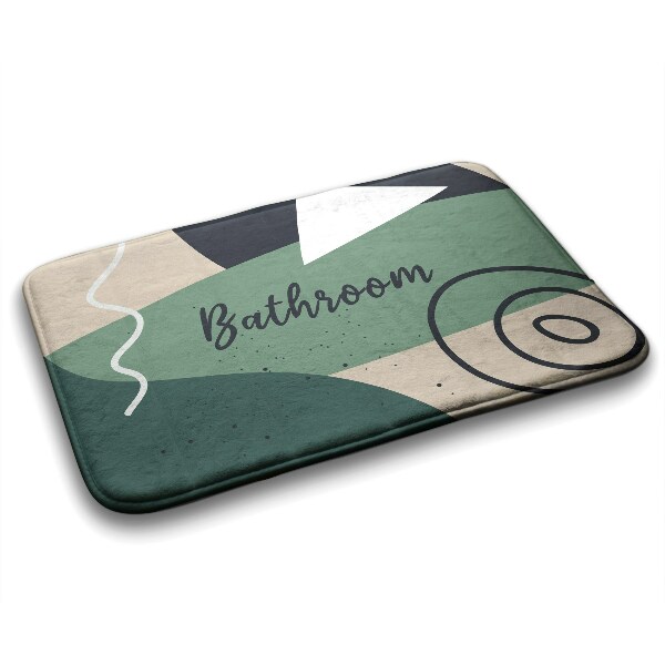 Tapis de salle de bain Motif géométrique