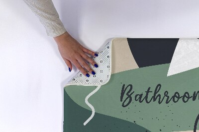 Tapis de salle de bain Motif géométrique