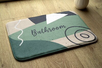 Tapis de salle de bain Motif géométrique