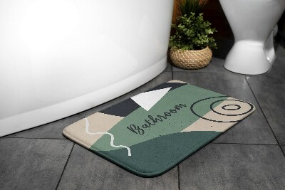 Tapis de salle de bain Motif géométrique