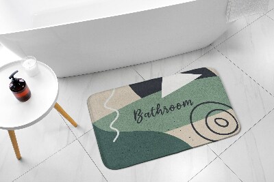 Tapis de salle de bain Motif géométrique