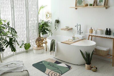 Tapis de salle de bain Motif géométrique