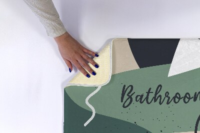 Tapis de salle de bain Motif géométrique