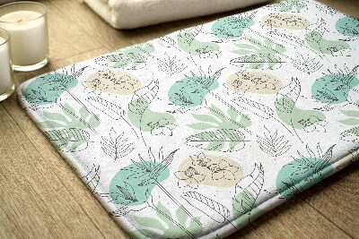 Tapis bain Plantes