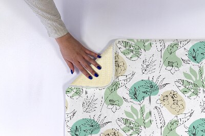 Tapis bain Plantes