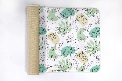 Tapis bain Plantes