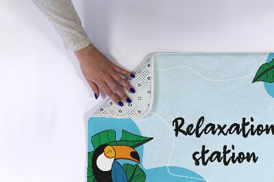 Tapis de bain Oiseaux tropicaux