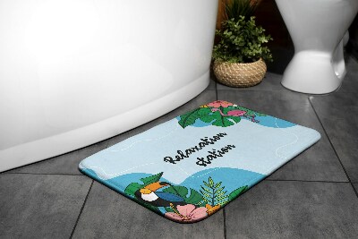 Tapis de bain Oiseaux tropicaux