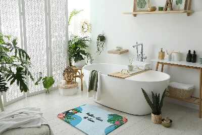 Tapis de bain Oiseaux tropicaux