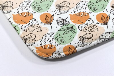 Tapis salle de bain Feuilles colorées
