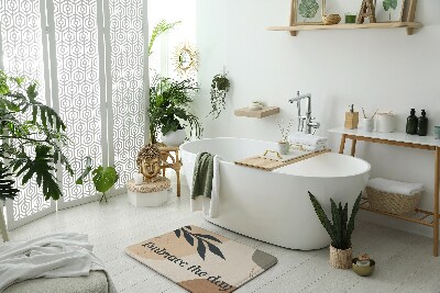 Tapis bain Feuille de plante