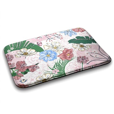 Tapis de salle de bain Fleurs colorées