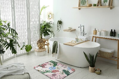 Tapis de salle de bain Fleurs colorées