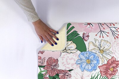 Tapis de salle de bain Fleurs colorées