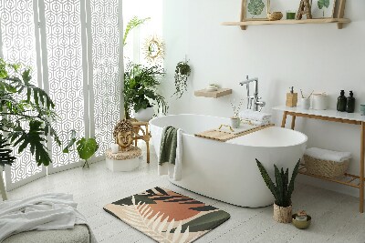Tapis de bain Abstraction tropicale