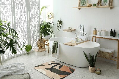 Tapis salle de bain Abstraction tropicale