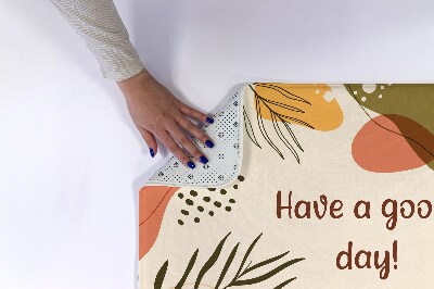 Tapis de salle de bain Plante géométrique