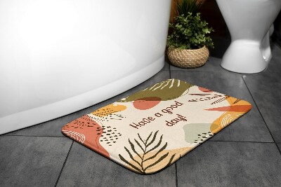 Tapis de salle de bain Plante géométrique