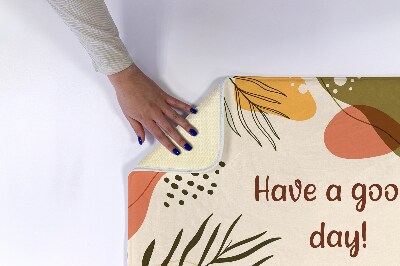 Tapis de salle de bain Plante géométrique