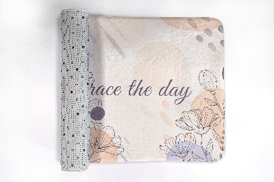 Tapis de bain Dessin au trait floral