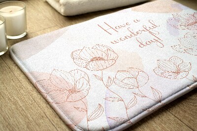 Tapis de salle de bain Fleurs floral