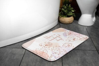 Tapis de salle de bain Fleurs floral