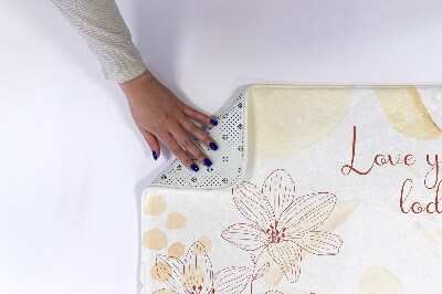 Tapis bain Fleurs floral