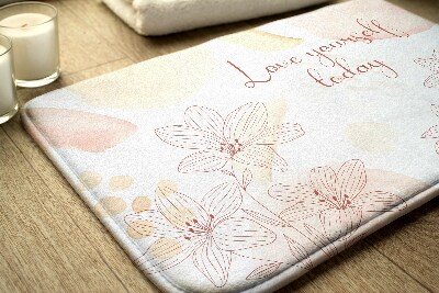 Tapis bain Fleurs floral