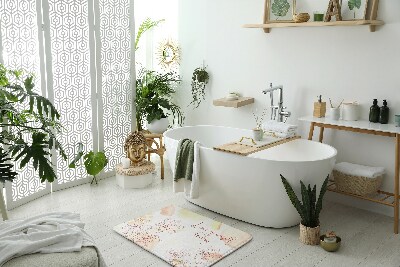 Tapis bain Fleurs floral