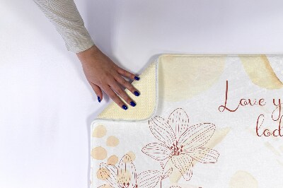 Tapis bain Fleurs floral