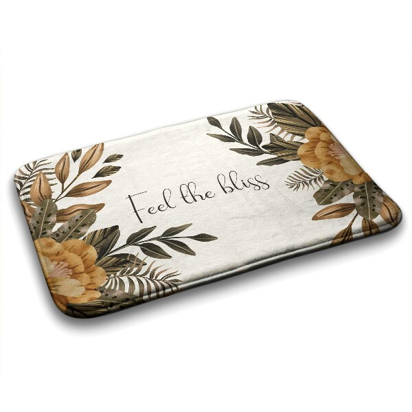 Tapis salle de bain Composition florale
