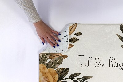 Tapis salle de bain Composition florale
