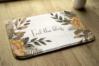 Tapis salle de bain Composition florale